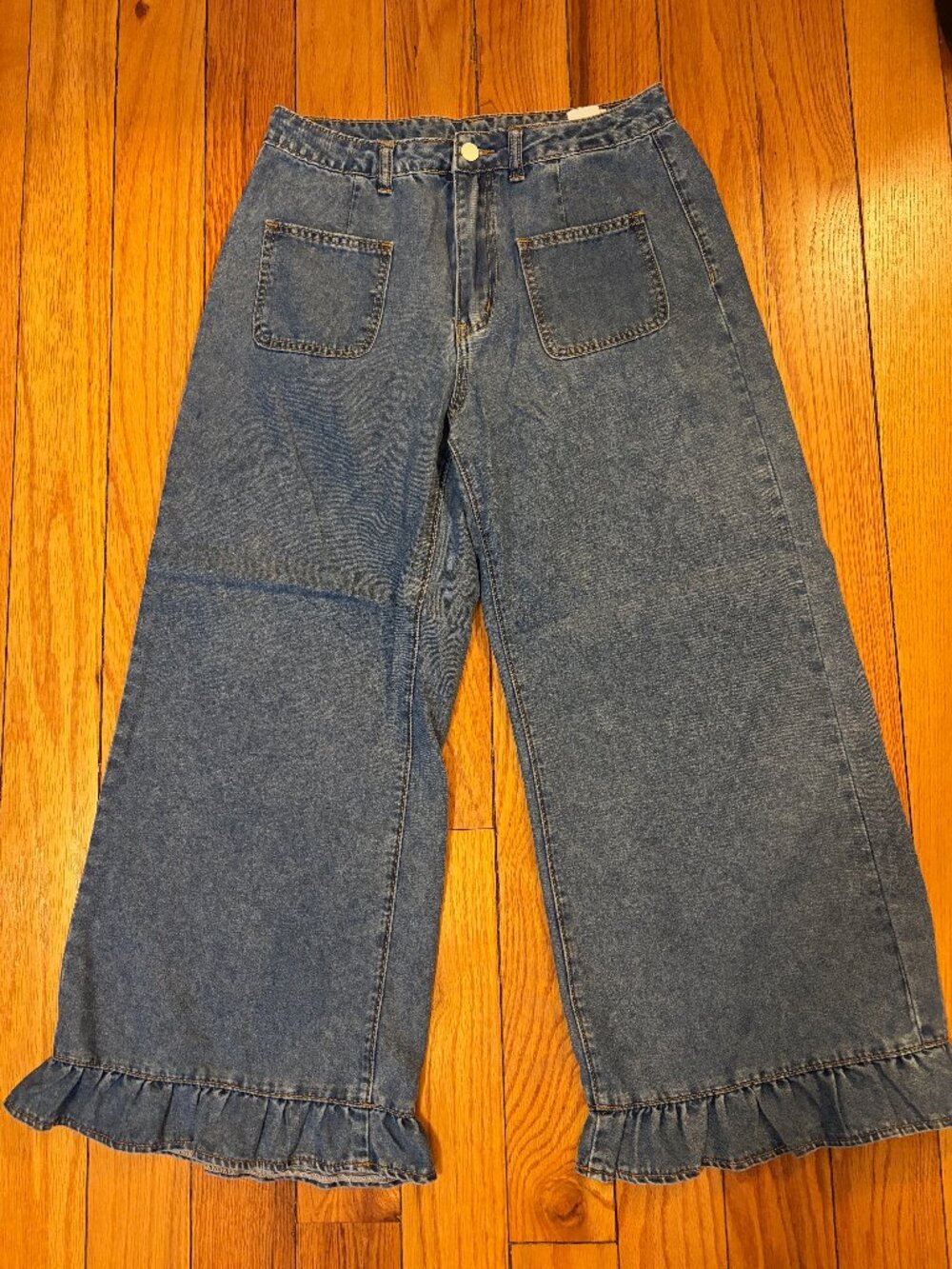 Ruffle Jeans